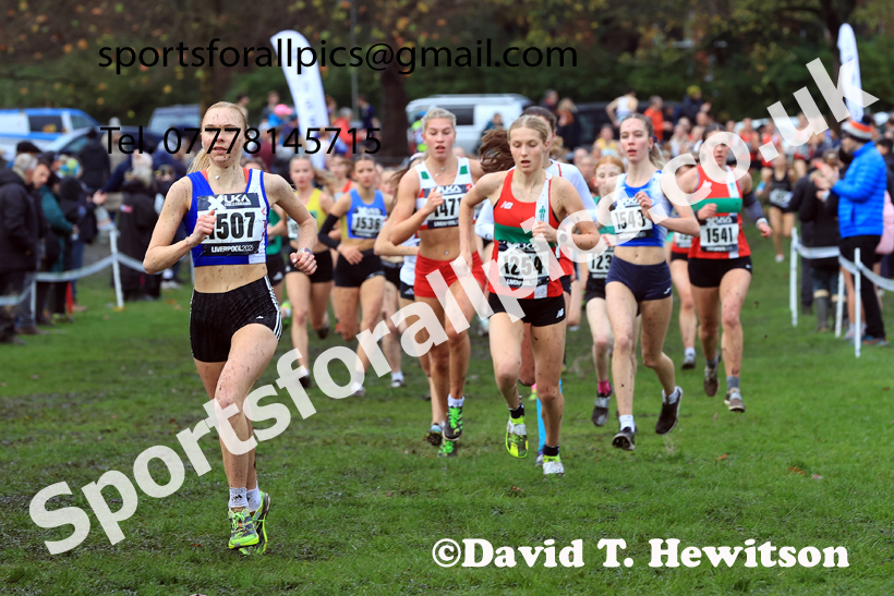 Womens Under-17s and Under-20s 2025 Liverpool Cross Challenge, Sefton Park, Saturday, November 22th. Photo: David T. Hewitson/Sports for All Pics